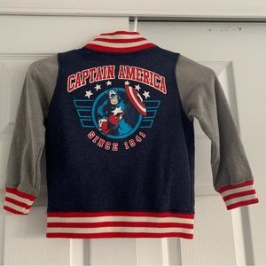 Toddler boys Captain America jacket 4T